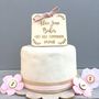 Personalised Wooden First Holy Communion Cake Topper, thumbnail 1 of 5