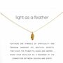 Gold Silver Plated Angel Feather Leaf Charm Necklace, thumbnail 1 of 5