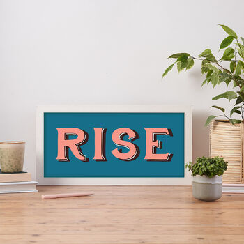 Rise Vintage Style Wall Art, 3 of 3