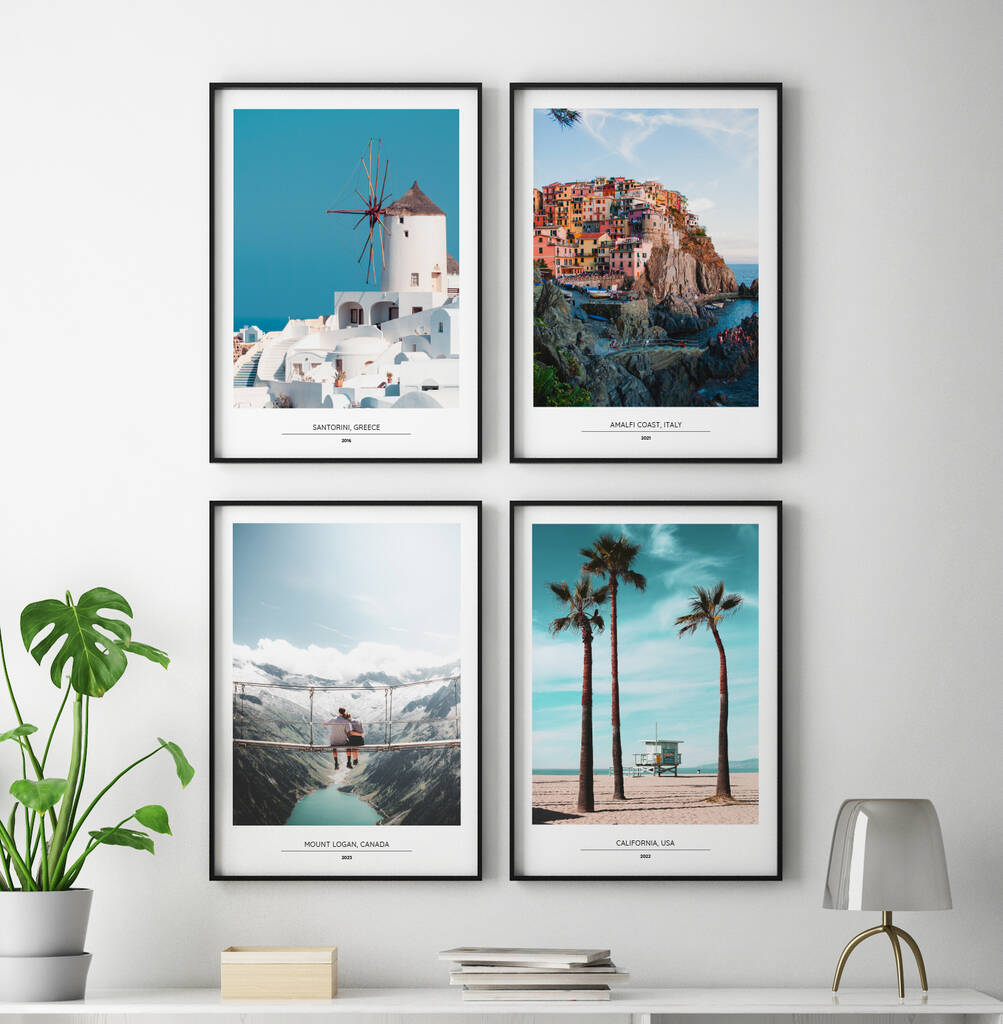 Use Your Own Photos Set Of Four Personalised Prints, 1 of 7