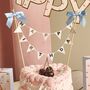 Rococo Bow Bunting Cake Topper, thumbnail 1 of 3