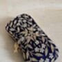 Navy Blue Frog Clasp Clutch, thumbnail 3 of 7