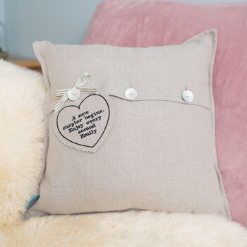 Personalised New Mum/New Beginnings Bouquet Cushion, 5 of 7