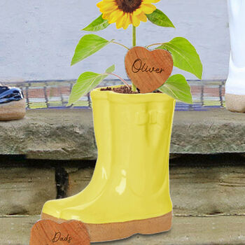 Personalised Welly Plant Pot Gift, 8 of 11