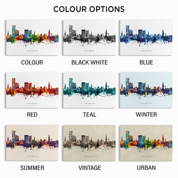 Swindon Skyline Cityscape Art Print, 3 of 12