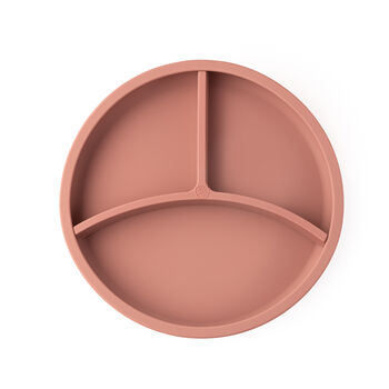 Silicone Plate With Removable Divider Rose, 5 of 5