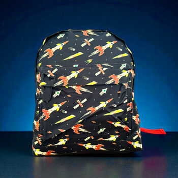 Children's School Backpack With Space Rockets, 4 of 4