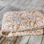 Soft Coral Sand And Yellow Paisley Quilt, thumbnail 1 of 1