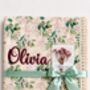Personalised Baby Blanket 120x100cm 100% Cotton Muslin Newborn, thumbnail 1 of 12
