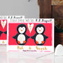 Personalised Penguin Couple Valentine's Card, thumbnail 3 of 9