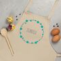 Personalised Childs Baking Set, Bubbles Wreath, thumbnail 5 of 8