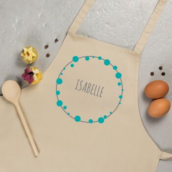 Personalised Childs Baking Set, Bubbles Wreath, 5 of 8