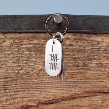 11th Anniversary Gift; Steel Dog Tag Key Ring, 5 of 12