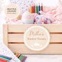 Personalised Easter Bunny Crate Treat Activity Box Easter Gift Idea, thumbnail 1 of 8