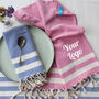 Personalised Cotton Tea Towel, Soft Cotton Tablecloth, thumbnail 5 of 10