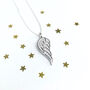 Sterling Silver Angel Wing Necklace, thumbnail 5 of 6