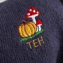 Personalised Autumn Pumpkin Cashmere Wool Scarf Gift, thumbnail 7 of 11