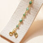 Emerald And Gold Tennis Bracelet, thumbnail 3 of 7