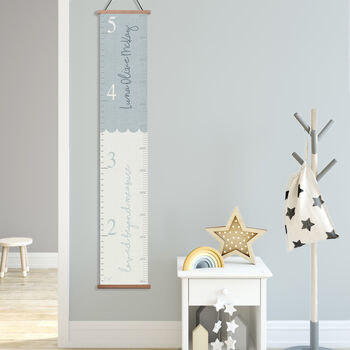 Personalised Loved Beyond Measure Canvas Height Chart, 2 of 9