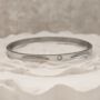 Diamond Bangle Silver, thumbnail 3 of 7