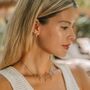 Medina Charm Gold Vermeil Blue Topaz Necklace, thumbnail 5 of 11
