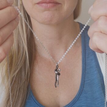 Infinity Hug Pendant Necklace, 8 of 12
