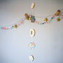 Clay Decoupage Flower Mobile With Letter, thumbnail 5 of 5