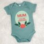 Mum You're Amazing Mother's Day Floral Babygrow, thumbnail 1 of 2