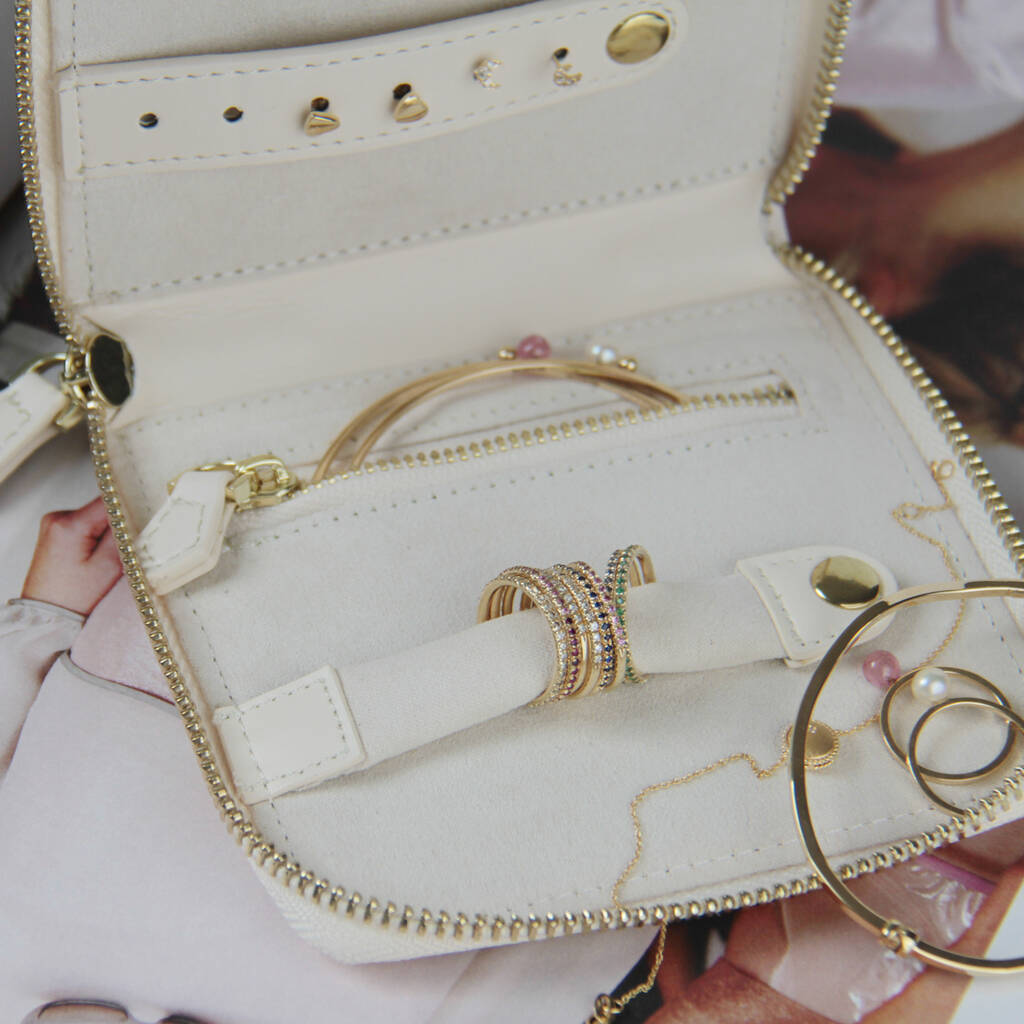 Personalised Leather Travel Jewellery Case By Xissjewellery