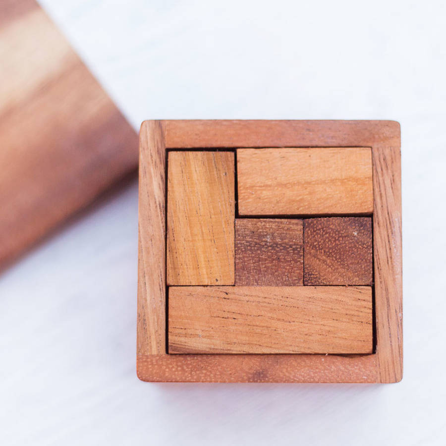 soma cube wooden puzzle by fablittlegiftshop | notonthehighstreet.com