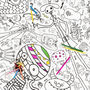 Colour In Poster Tablecloth Monsters Personalise It, thumbnail 2 of 6