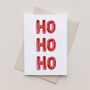 Ho Ho Ho Watercolour Christmas Card, thumbnail 2 of 2