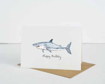 Personalised Great White Shark Card, 2 of 4