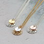Personalised Hammered Disc Necklace, thumbnail 3 of 9