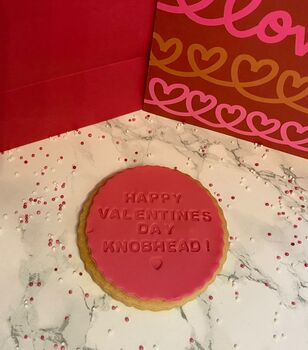 Valentines Day Cheeky Message Cookie Letterbox Gift, 7 of 7
