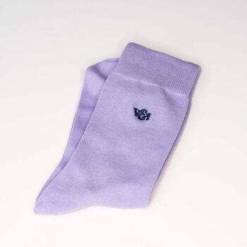 Lavender Wedding Tie Set And Socks Groomsmen Gift, 8 of 11