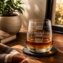 Personalised Whisky Glass For Him Funny Dads Pour Or Custom Name, thumbnail 1 of 2