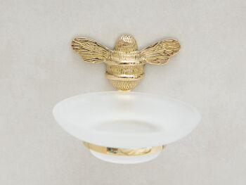 Brass Bee Soap Dish With Bee, 2 of 3