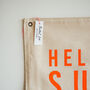 'Hello Sunshine' Printed Fabric Wall Hanging, thumbnail 5 of 5