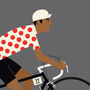 Personalised Cycling Print, King Of The Mountains, thumbnail 4 of 9