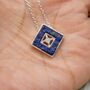 Lapis Lazuli And Opal 925 Silver Necklace Pendant, thumbnail 6 of 9