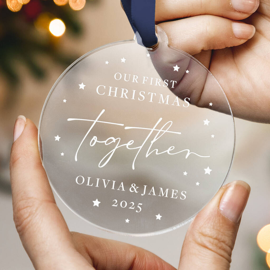 Our First Christmas Together Bauble Gift For Couples, 1 of 7