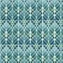 Art Nouveau Blue Turquoise Handprinted Ceramic Tile, thumbnail 6 of 12
