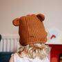 Bear Face Knitted Beanie Hat For Toddler, thumbnail 8 of 9