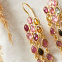 Pearl Gold Plated Silver Chandelier Statement Earrings, thumbnail 8 of 11