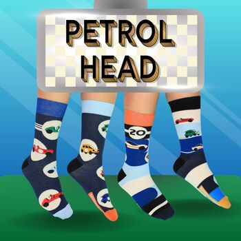 United Oddsocks Petrol Head Men's Gift Box Set, 3 of 8