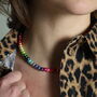 Disco Rainbow Pearl Necklace, thumbnail 1 of 5