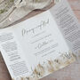 Whimsical Autumn Gatedfold Wedding Invitation, thumbnail 2 of 6