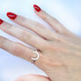 Sterling Silver Horseshoe Adjustable Ring, thumbnail 2 of 6