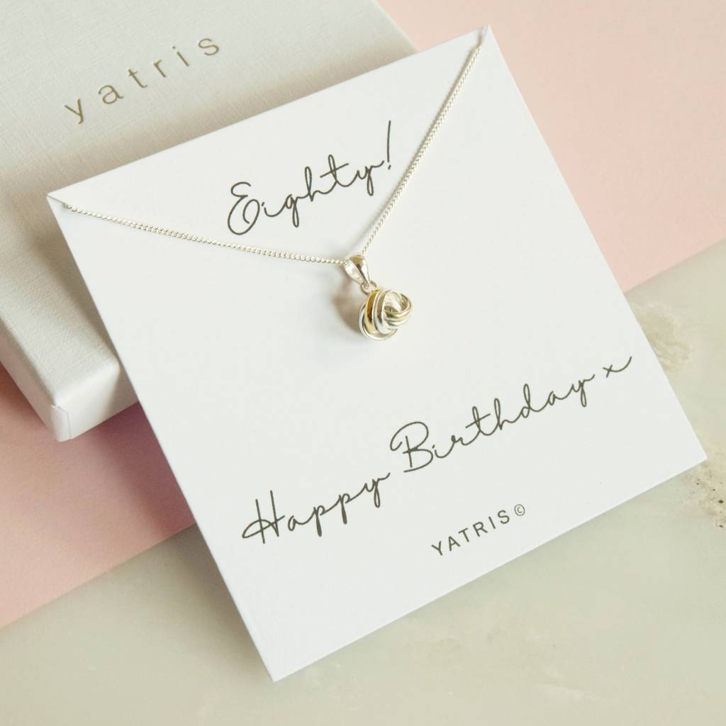 80th Birthday Necklace Gift, 1 of 5